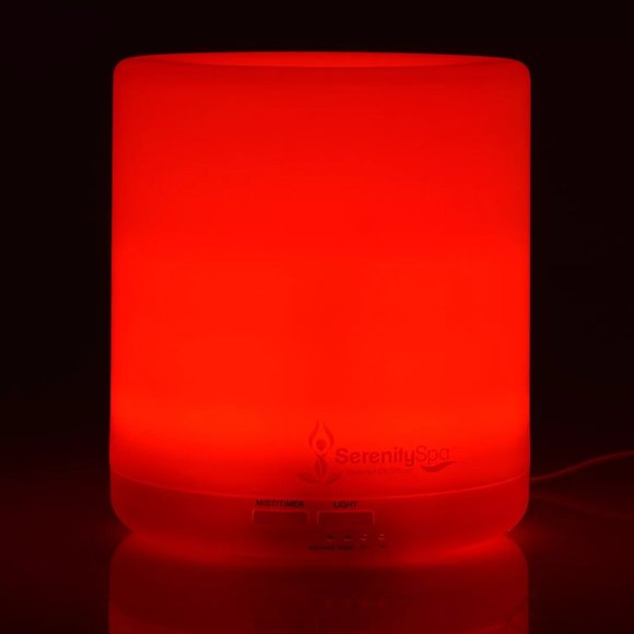 SerenitySpa 400mL Ultrasonic Essential Oil Diffuser LED 7 Color Aromatherapy Set - Picture 2 of 13